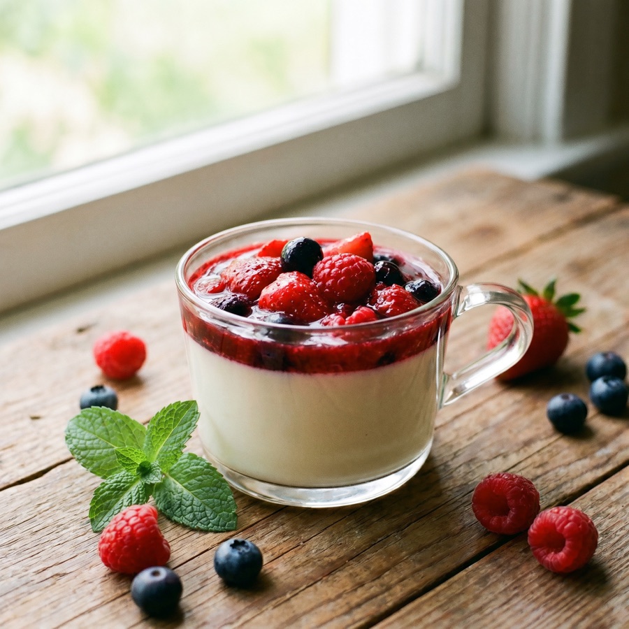 Panna Cotta ai Frutti di Bosco